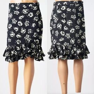 Polo Ralph Lauren Floral Black and Cream ruffle skirt size 4, Spring, Summer